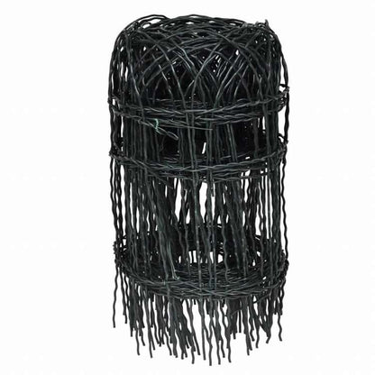 vidaXL 141071 vidaXL 庭園境界フェンス 粉体塗装鉄線 10 x 0.4 mハードウェア フェンス&バリア 庭小道・縁(代引不可)