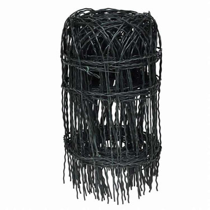 vidaXL 庭園境界フェンス 粉体塗装鉄線 25 x 0.4 mハードウェア フェンス&バリア 庭小道・縁(代引不可)