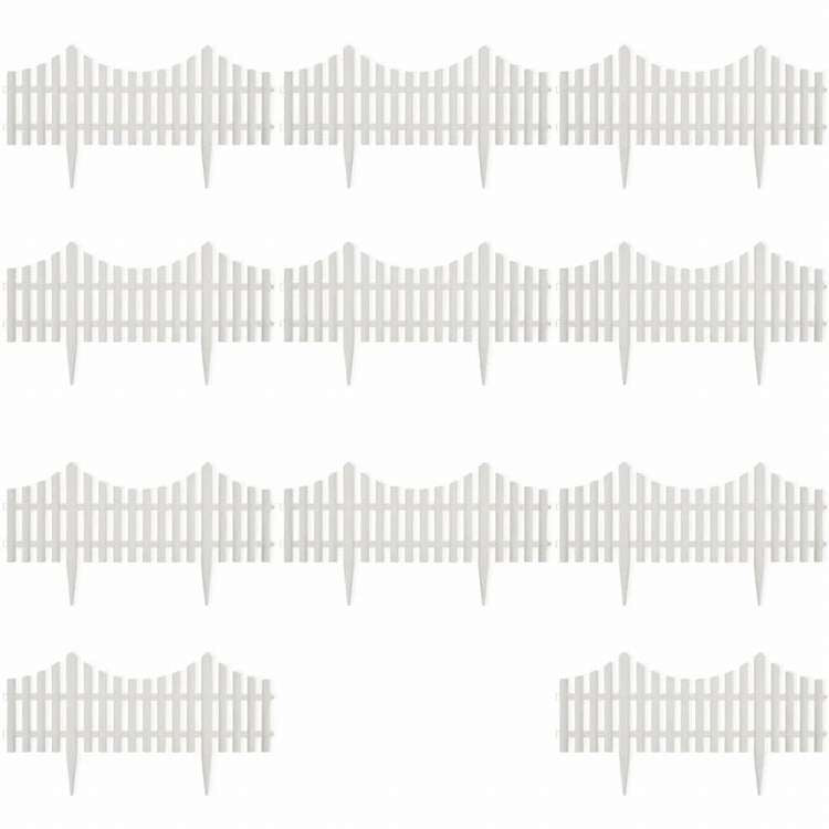 vidaXL 芝生用柵 17点 / 10mハードウェア フェンス&バリア 庭小道・縁(代引不可)