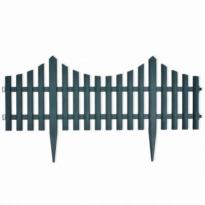 vidaXL 芝生用仕切り板 17枚 10 m グリーンハードウェア フェンス&バリア 庭小道・縁(代引不可)