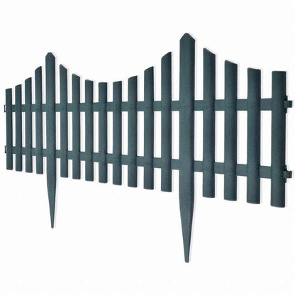 vidaXL 芝生用仕切り板 17枚 10 m グリーンハードウェア フェンス&バリア 庭小道・縁(代引不可)