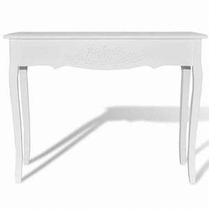 vidaXL 化粧台 ホワイト家具 テーブル アクセントテーブル エンドテーブル(代引不可)
