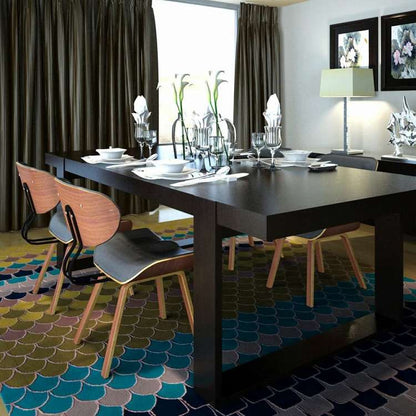 vidaXL ダイニングチェア 4点セット 曲げ木&合成皮革製家具 チェア キッチン・ダイニングルームチェア(代引不可)