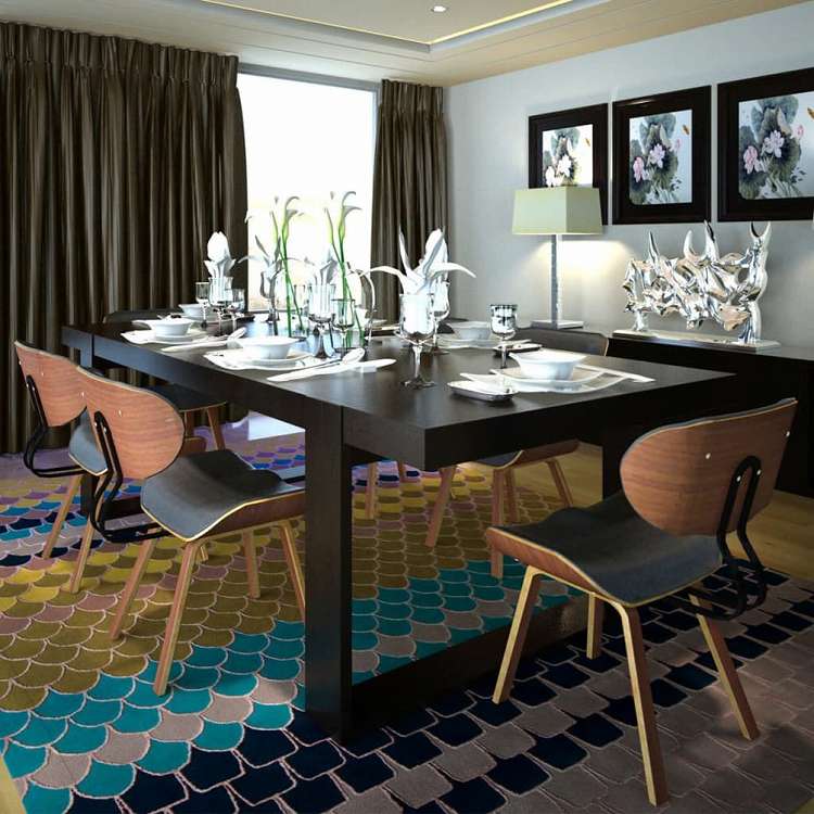 vidaXL ダイニングチェア 6点セット 曲げ木&合成皮革張家具 チェア キッチン・ダイニングルームチェア(代引不可)