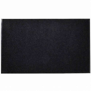 vidaXL 玄関マット 90x60cm ブラック PVC製ホーム&ガーデン デコレーション ドアマット(代引不可)