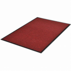 vidaXL 玄関マット 90x60cm レッド PVC製ホーム&ガーデン デコレーション ドアマット(代引不可)