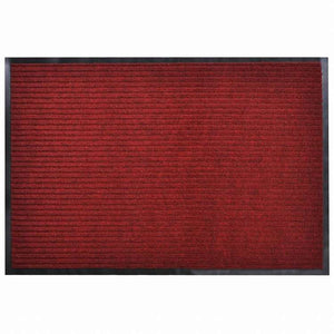 vidaXL 玄関マット 90x60cm レッド PVC製ホーム&ガーデン デコレーション ドアマット(代引不可)