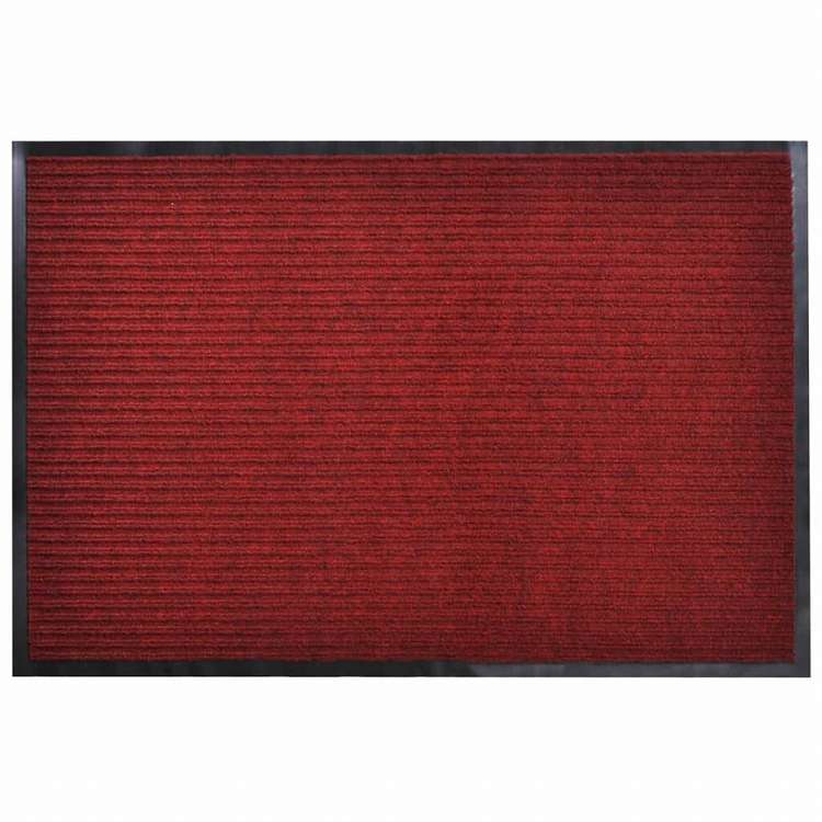 vidaXL 玄関マット 90x120cm レッド PVC製ホーム&ガーデン デコレーション ドアマット(代引不可)