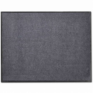 vidaXL 玄関マット 90x60cm グレー PVC製ホーム&ガーデン デコレーション ドアマット(代引不可)