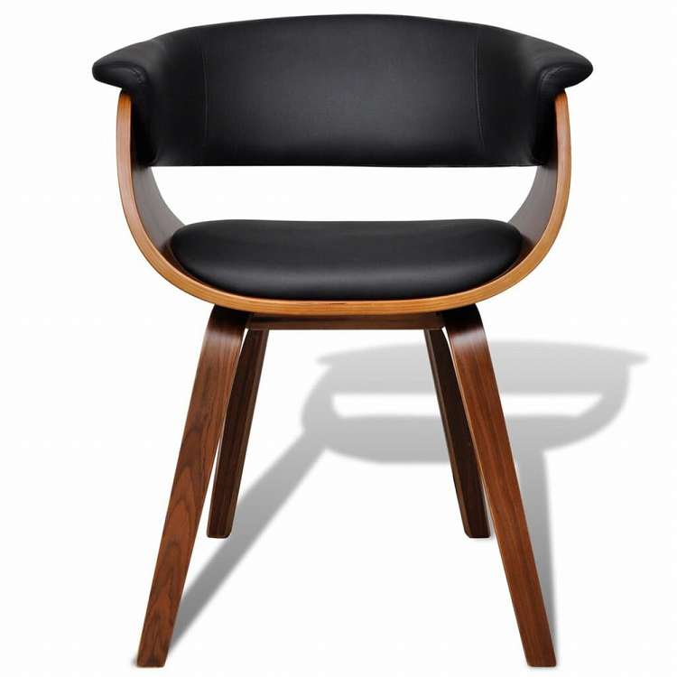 vidaXL ダイニングチェア 6点セット 曲げ木&合成皮革張家具 チェア キッチン・ダイニングルームチェア(代引不可)