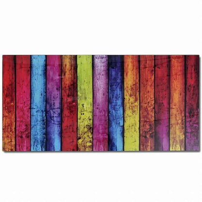 vidaXL コーヒーテーブル レインボー柄 ガラストップ付き家具 テーブル アクセントテーブル コーヒーテーブル(代引不可)