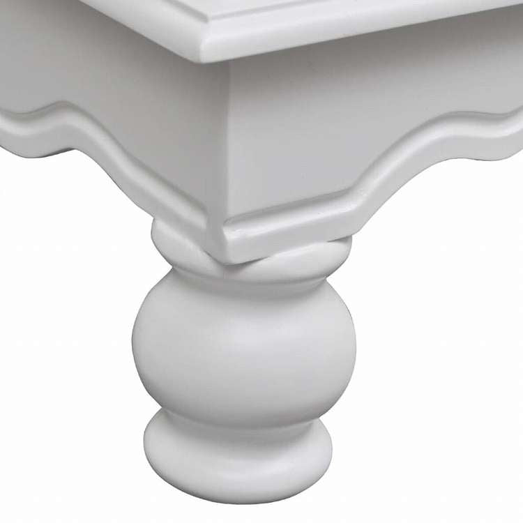 vidaXL 木製キャビネット 2ドア 引き出し1段付き ホワイト家具 キャビネット&収納 サイドボード(代引不可)