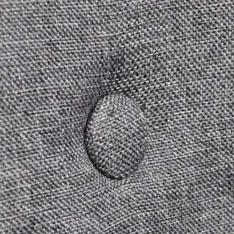 vidaXL ダイニングチェア 4点セット ライトグレー 布&オーク無垢材家具 チェア キッチン・ダイニングルームチェア(代引不可)