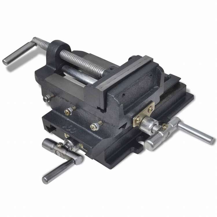 vidaXL 手動式クロススライドドリルプレスバイス 78mmハードウェア ツール クランプ・バイス(代引不可)