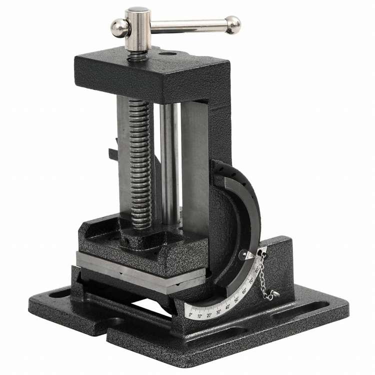 vidaXL 手動操作式 傾斜あり ボール盤バイス 110mmハードウェア ツール クランプ・バイス(代引不可)