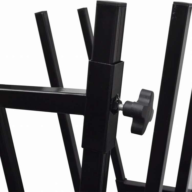 vidaXL 黒色 パウダーコーティング仕上げ 木工用 木挽き台ハードウェア ツール のこぎりホース(代引不可)