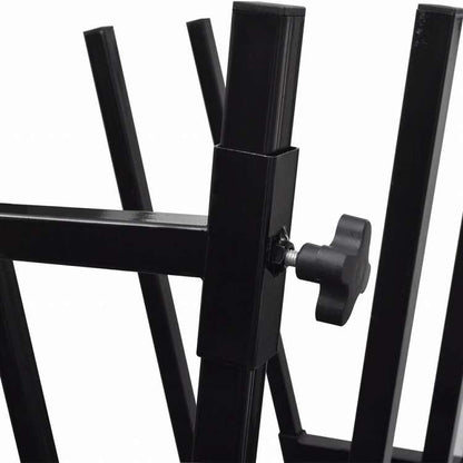 vidaXL 黒色 パウダーコーティング仕上げ 木工用 木挽き台ハードウェア ツール のこぎりホース(代引不可)