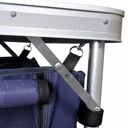 vidaXL 折りたたみキャンプ用食器棚 アルミフレーム付きスポーツグッズ アウトドアレクリエーション キャンプ&ハイキング キャンプ家具(代引不可)