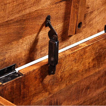 vidaXL 収納チェスト マンゴーウッド (粗目)家具 キャビネット&収納 収納チェスト(代引不可)