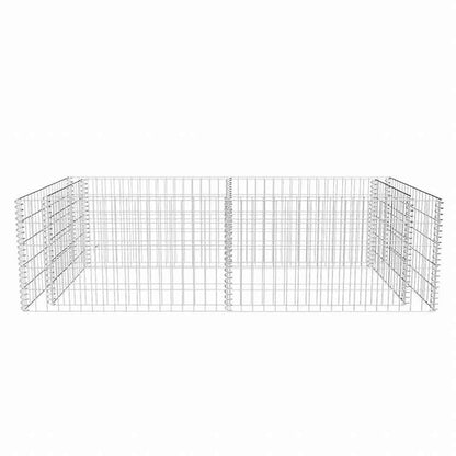 vidaXL ガビオンプランター 180x90x50cm 亜鉛メッキ鋼製ハードウェア フェンス&バリア フェンスパネル(代引不可)