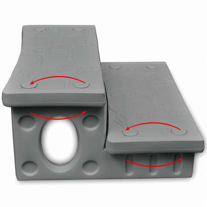 vidaXL スパ踏み台 グレーホーム&ガーデン プール&スパ プール&スパ用アクセサリー(代引不可)