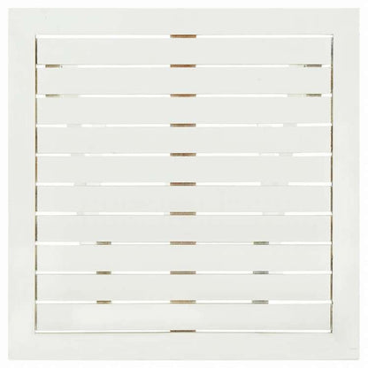 vidaXL ビストロテーブル ホワイト 46x46x47cm アカシア無垢材家具 アウトドア家具 アウトドアテーブル(代引不可)