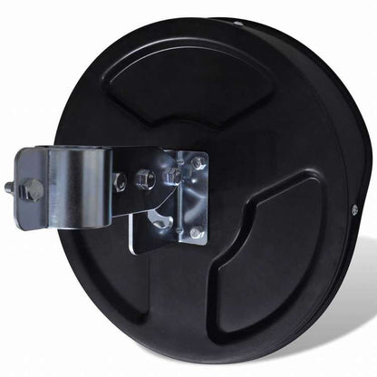 vidaXL 室外凸型カーブミラー PCプラスチック製 ブラック 30cm 屋外用ビジネス&工業用 標識・サイン 道路標識(代引不可)