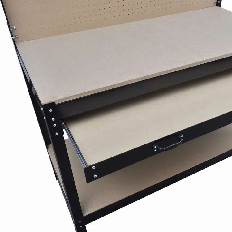 vidaXL ハンガーボードと引き出し付き ワークベンチハードウェア ハードウェアアクセサリ 工具収納・整理整頓 ワークベンチ(代引不可)