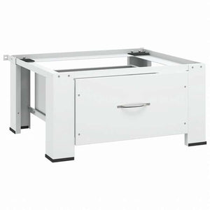 vidaXL 洗濯機置き台 引き出し付き ホワイトホーム&ガーデン 家電用アクセサリ 洗濯関連用品 ウォッシャー・ドライヤーアクセサリ(代引不可)
