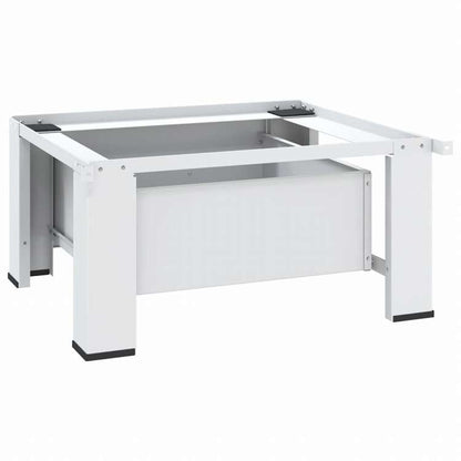 vidaXL 洗濯機置き台 引き出し付き ホワイトホーム&ガーデン 家電用アクセサリ 洗濯関連用品 ウォッシャー・ドライヤーアクセサリ(代引不可)