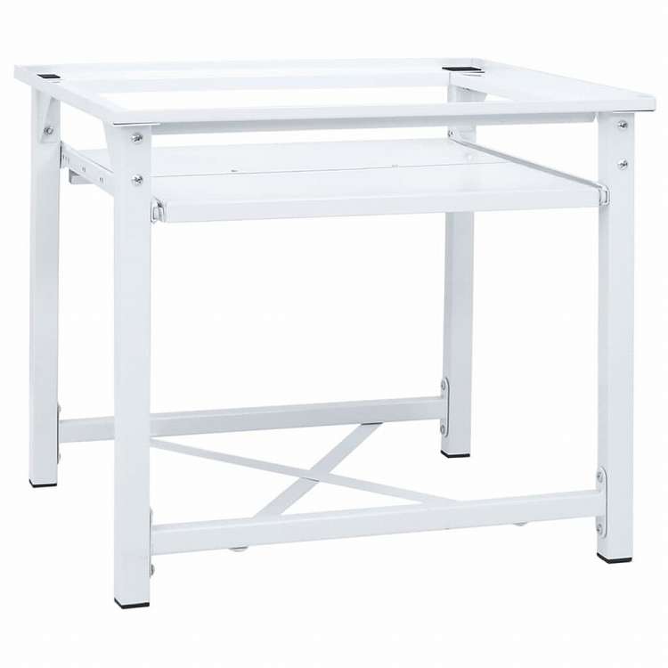 vidaXL 洗濯機置き台 引き出しボード棚付き ホワイトホーム&ガーデン 家電用アクセサリ 洗濯関連用品 ウォッシャー・ドライヤーアクセサリ(代引不可)