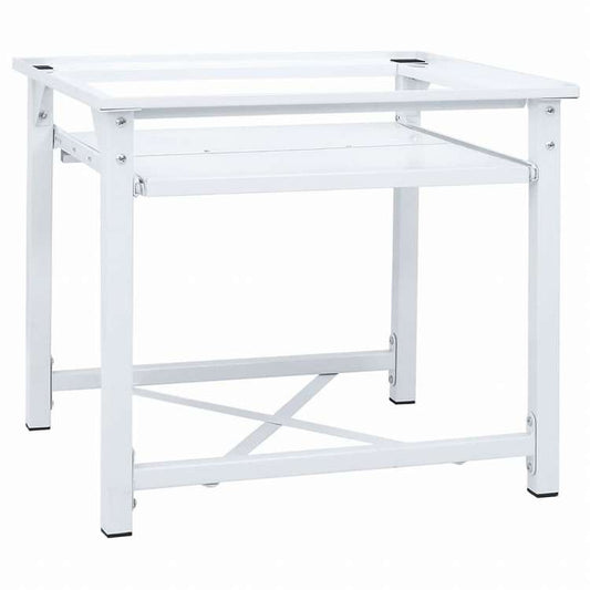 vidaXL 洗濯機置き台 引き出しボード棚付き ホワイトホーム&ガーデン 家電用アクセサリ 洗濯関連用品 ウォッシャー・ドライヤーアクセサリ(代引不可)