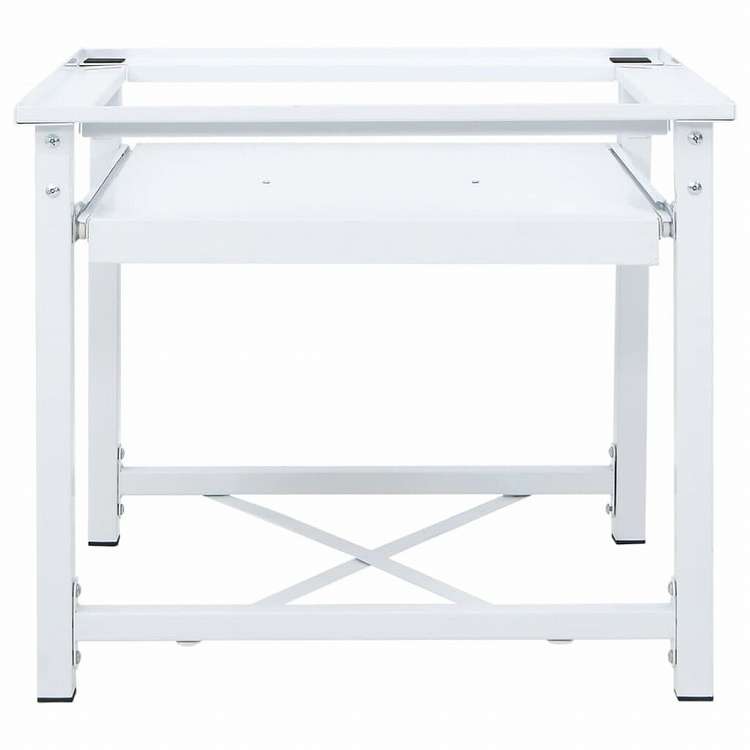 vidaXL 洗濯機置き台 引き出しボード棚付き ホワイトホーム&ガーデン 家電用アクセサリ 洗濯関連用品 ウォッシャー・ドライヤーアクセサリ(代引不可)