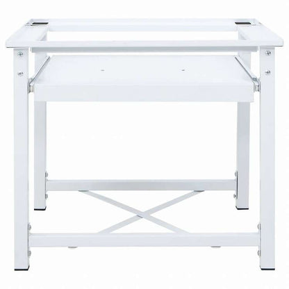 vidaXL 洗濯機置き台 引き出しボード棚付き ホワイトホーム&ガーデン 家電用アクセサリ 洗濯関連用品 ウォッシャー・ドライヤーアクセサリ(代引不可)