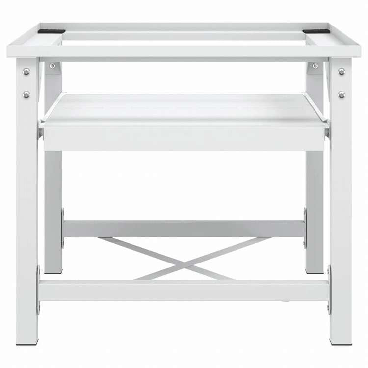 vidaXL 洗濯機置き台 引き出しボード棚付き ホワイトホーム&ガーデン 家電用アクセサリ 洗濯関連用品 ウォッシャー・ドライヤーアクセサリ(代引不可)