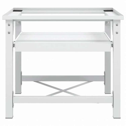 vidaXL 洗濯機置き台 引き出しボード棚付き ホワイトホーム&ガーデン 家電用アクセサリ 洗濯関連用品 ウォッシャー・ドライヤーアクセサリ(代引不可)