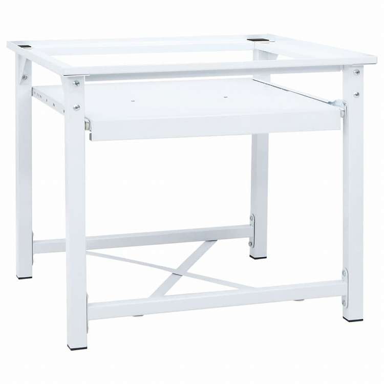 vidaXL 洗濯機置き台 引き出しボード棚付き ホワイトホーム&ガーデン 家電用アクセサリ 洗濯関連用品 ウォッシャー・ドライヤーアクセサリ(代引不可)