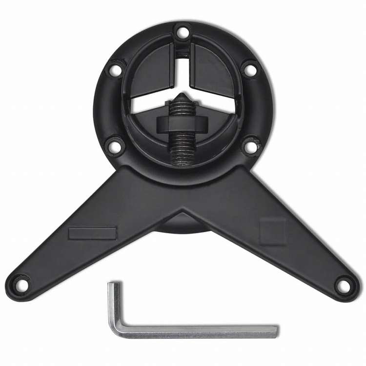 vidaXL テーブル脚 4点 高さ調節可能 ブラック 710mm家具 テーブル用品 テーブル脚(代引不可)