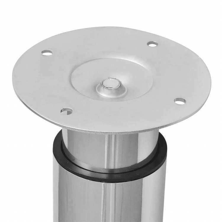 vidaXL 伸縮式テーブル脚 2点 クローム 710?1100mm家具 テーブル用品 テーブル脚(代引不可)
