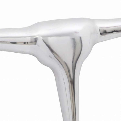 vidaXL 壁飾り ブルヘッド アルミ製 シルバー 72cmホーム&ガーデン デコレーション アートワーク 置物・彫刻・像(代引不可)