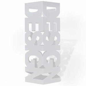 vidaXL 傘立て 杖スタンド スチール製 48.5cm ホワイト スクエアホーム&ガーデン 家事用品 収納&オーガナイザー 収納フック&ラック 傘立て・ラック(代引不可)