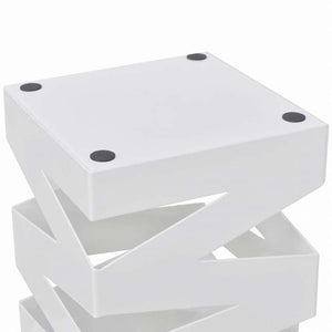 vidaXL 傘立て 杖スタンド スチール製 48.5cm ホワイト スクエアホーム&ガーデン 家事用品 収納&オーガナイザー 収納フック&ラック 傘立て・ラック(代引不可)