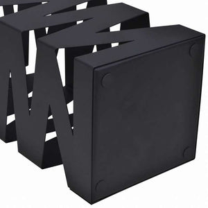 vidaXL 傘立て 杖スタンド スチール製 48.5cm ブラック スクエアホーム&ガーデン 家事用品 収納&オーガナイザー 収納フック&ラック 傘立て・ラック(代引不可)