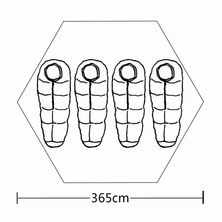 vidaXL 4人用テント グリーンスポーツグッズ アウトドアレクリエーション キャンプ&ハイキング テント(代引不可)