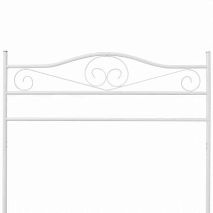 vidaXL 洋服ラック ホワイト スチール製ホーム&ガーデン 家事用品 収納&オーガナイザー 衣類・ワードローブ収納 クローゼット整理収納・衣服ラック(代引不可)