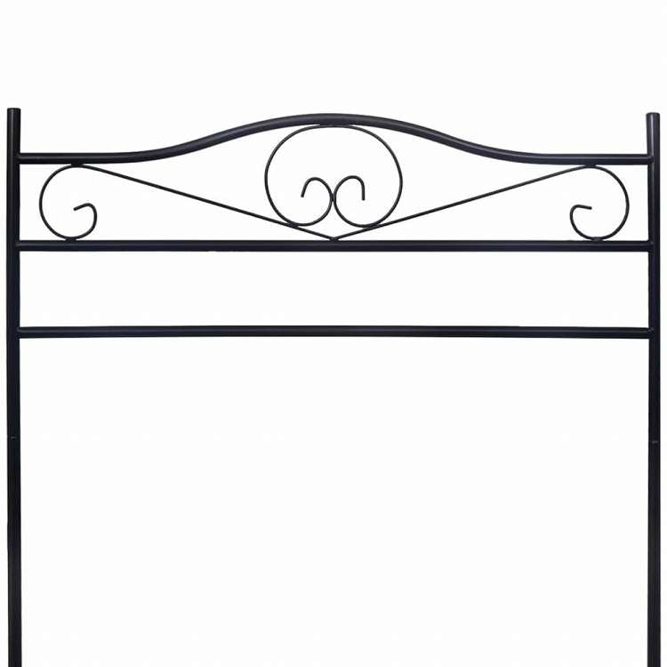 vidaXL 洋服ラック ブラック スチール製ホーム&ガーデン 家事用品 収納&オーガナイザー 衣類・ワードローブ収納 クローゼット整理収納・衣服ラック(代引不可)