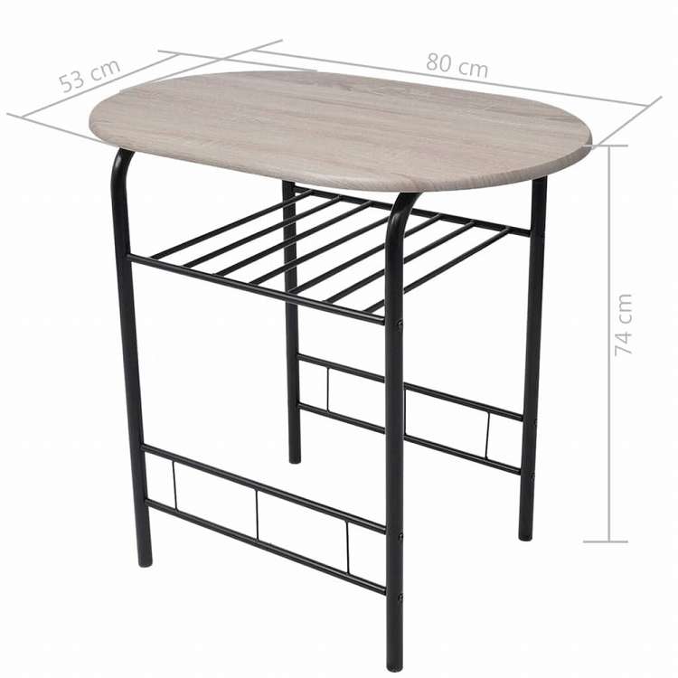 vidaXL 朝食バーセット MDF製家具 家具セット キッチン・ダイニング 家具 Sets(代引不可)