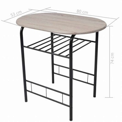 vidaXL 朝食バーセット MDF製家具 家具セット キッチン・ダイニング 家具 Sets(代引不可)