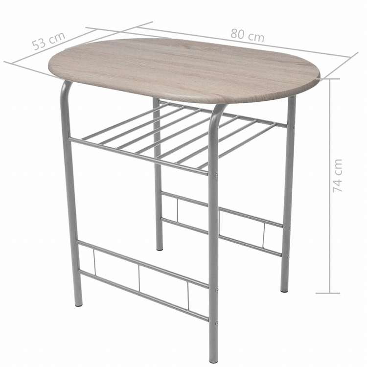 vidaXL 朝食バーセット MDF製家具 家具セット キッチン・ダイニング 家具 Sets(代引不可)