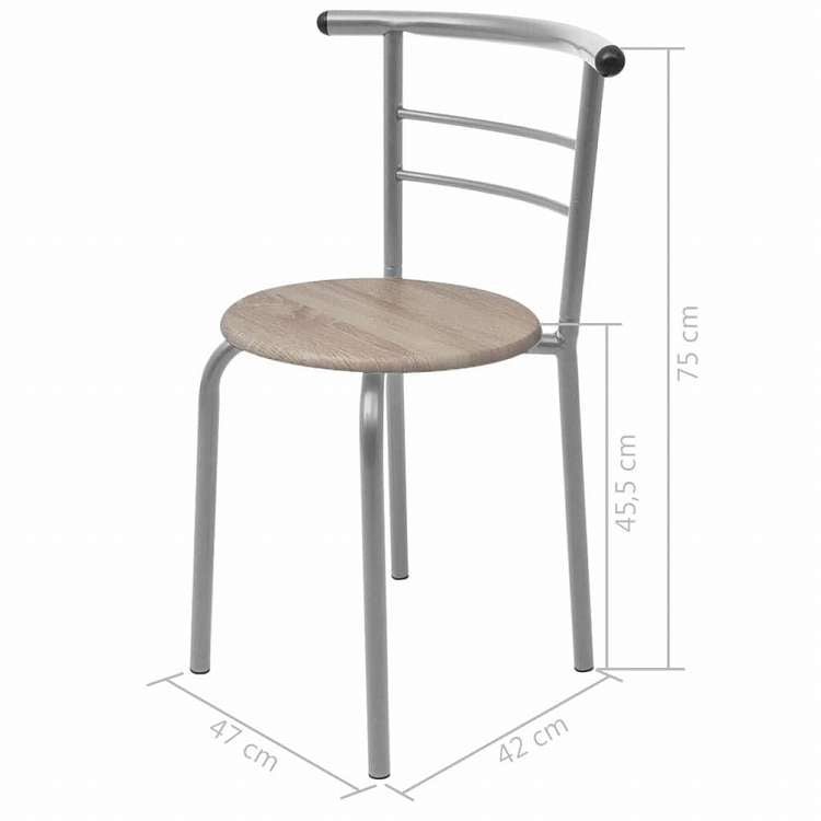 vidaXL 朝食バーセット MDF製家具 家具セット キッチン・ダイニング 家具 Sets(代引不可)